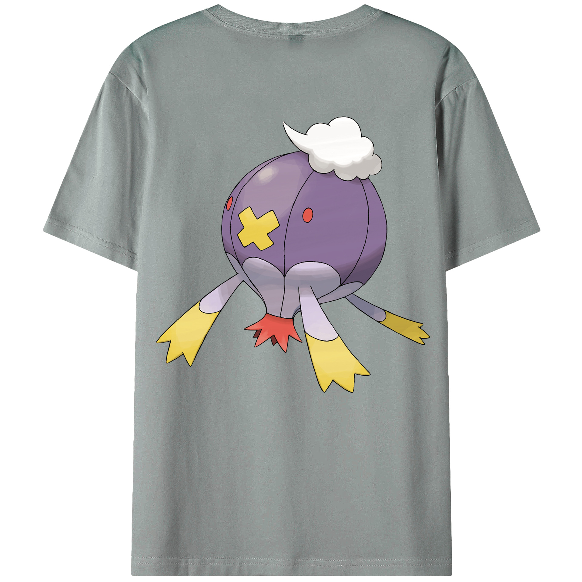 （画像用） ポケットモンスター Pokémon 綿100％ メンズ半袖Tシャツ（バックプリント） 通気性